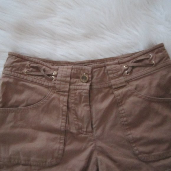 TORY BURCH Brown Shorts Size 0 - Picture 7 of 9